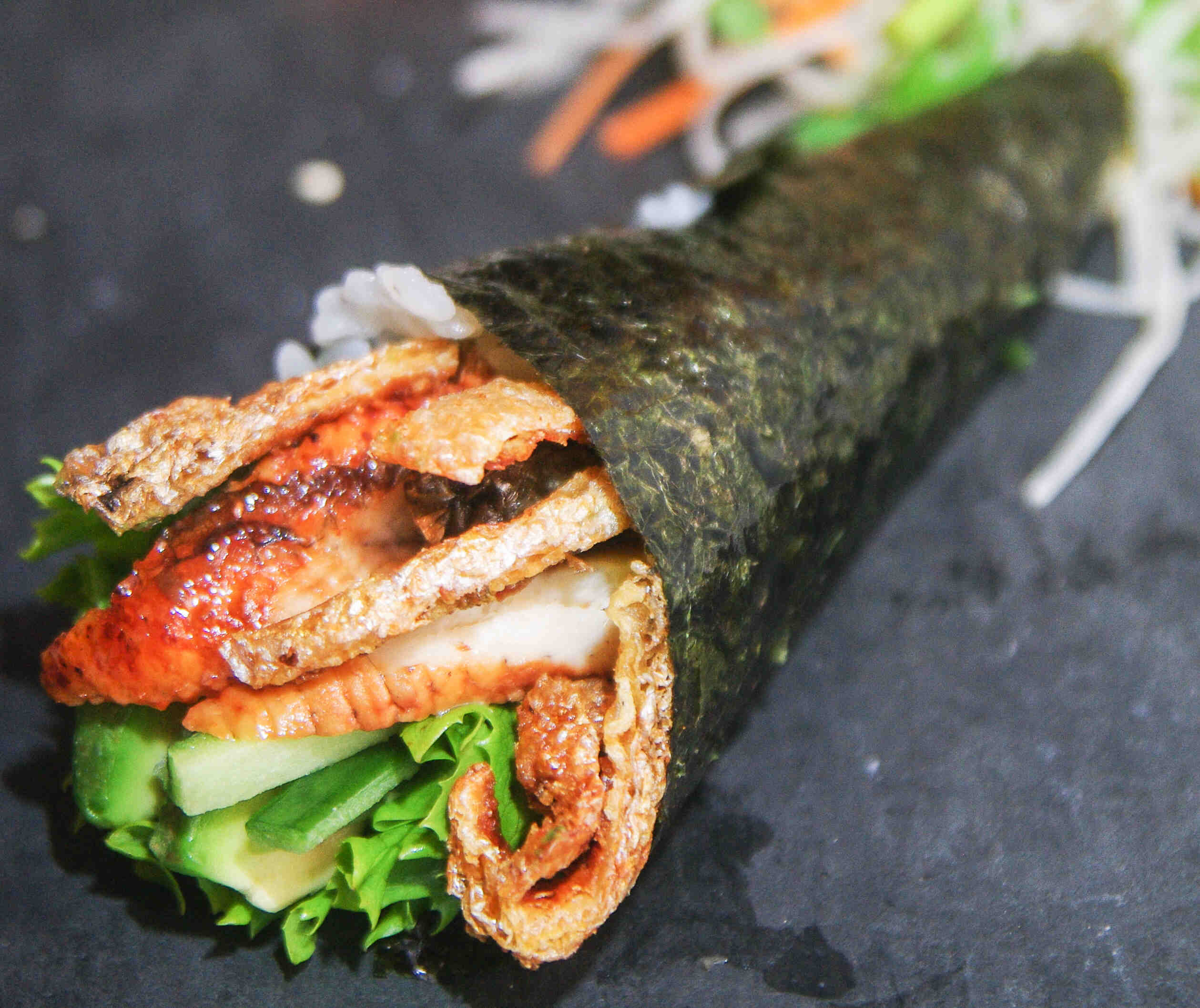 Salmon Skin Temaki